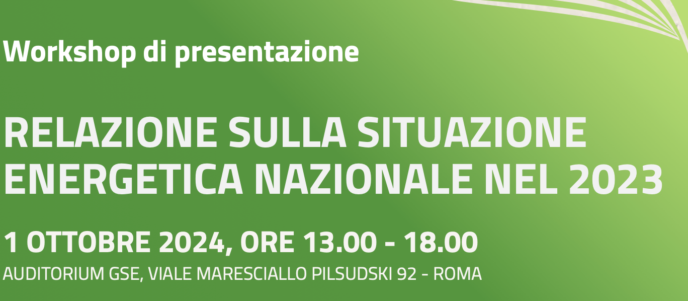 Relazione sulla situazione energetica nazionale nel 2023